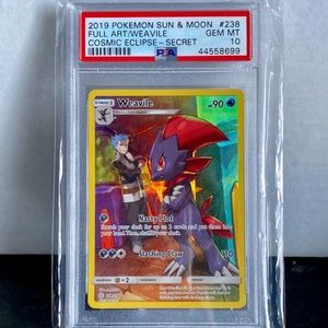 PSA 10 Pokemon EN Full Art Weavile